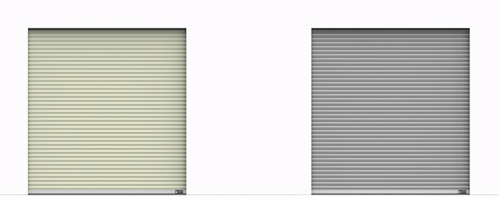 Puerta enrollable de acero resistente al viento Fastlink