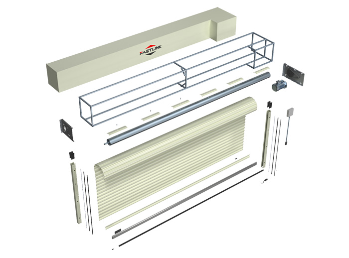 Fastlink Steel Wind-Resistant Rolling Shutter Door
