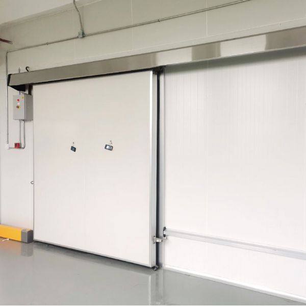 Cold Storage Metal Single Opening Sliding Door - RAL9002-1