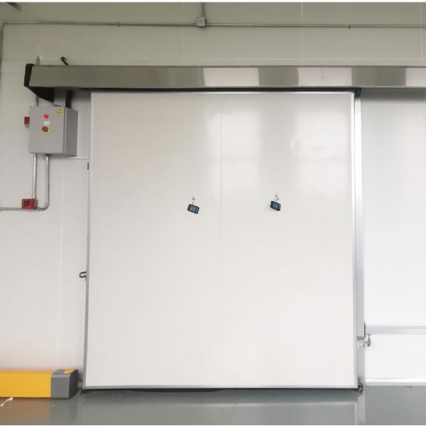 Cold Storage Metal Single Opening Sliding Door - RAL9002-1
